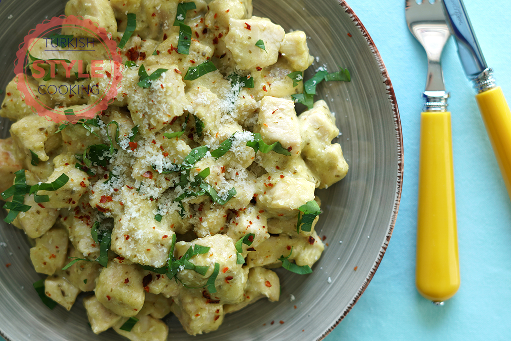 Pesto Sauce Chicken Recipe Turkish Style Cooking