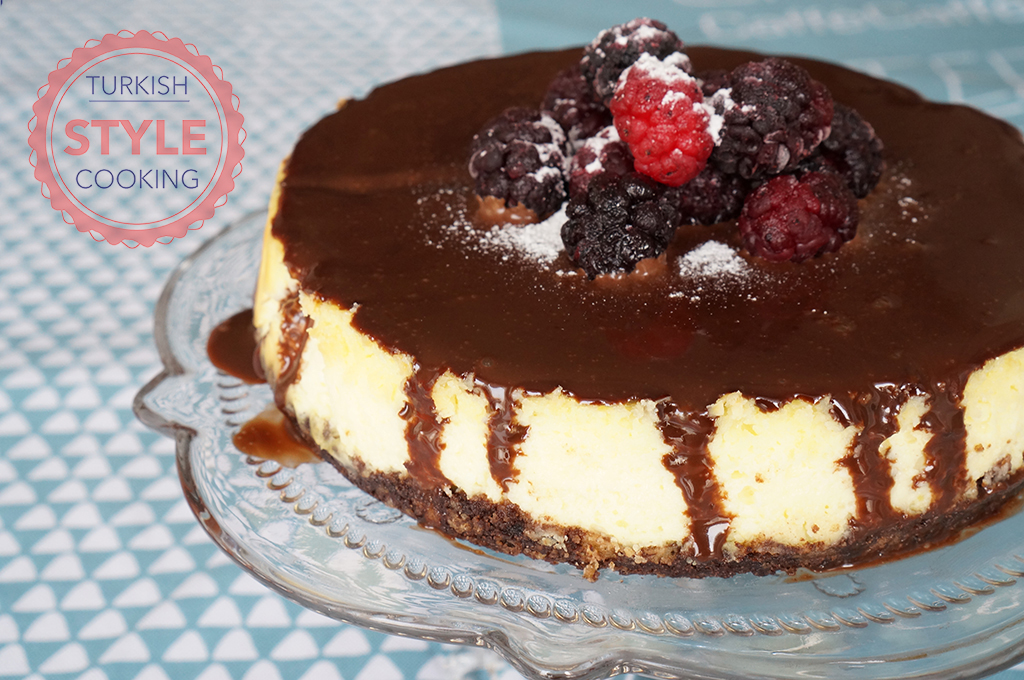 Chocolate Sauce Cheesecake Recipe Turkish Style Cooking