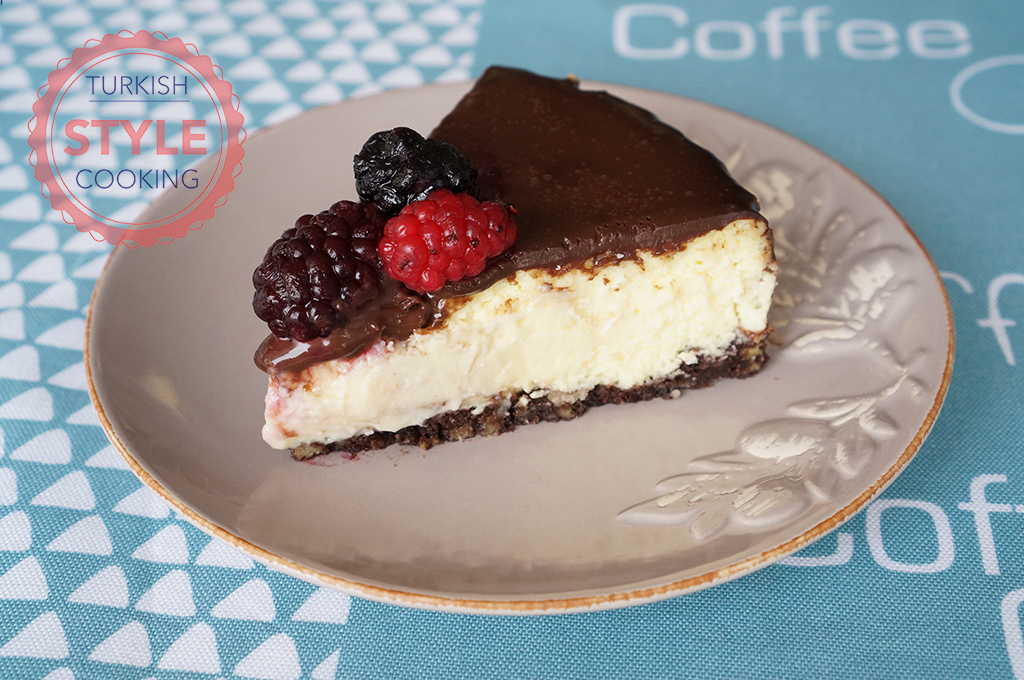 Chocolate Sauce Cheesecake Recipe Turkish Style Cooking
