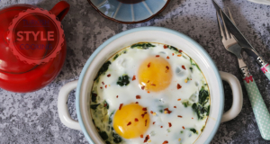 Fried Eggs With Spinach