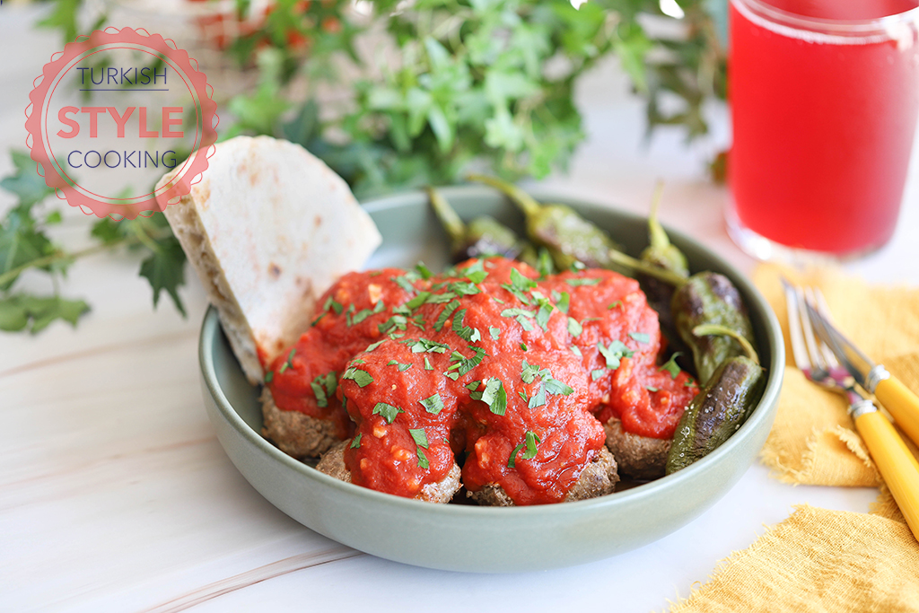 Kofte (Meatballs) with Tomato Sauce Recipe Turkish Style Cooking
