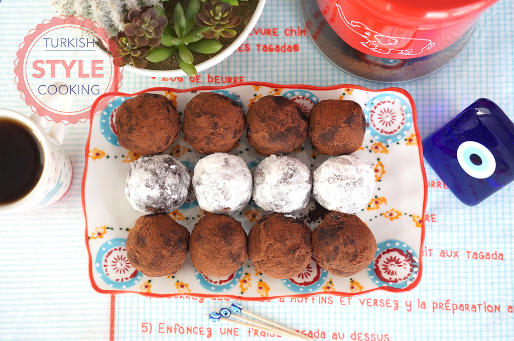 Cream Cheese Cake Balls Turkish Style Cooking