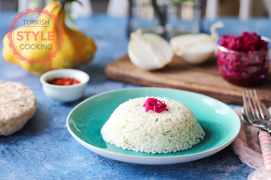 Rice Pilaf With Dill Recipe Turkish Style Cooking