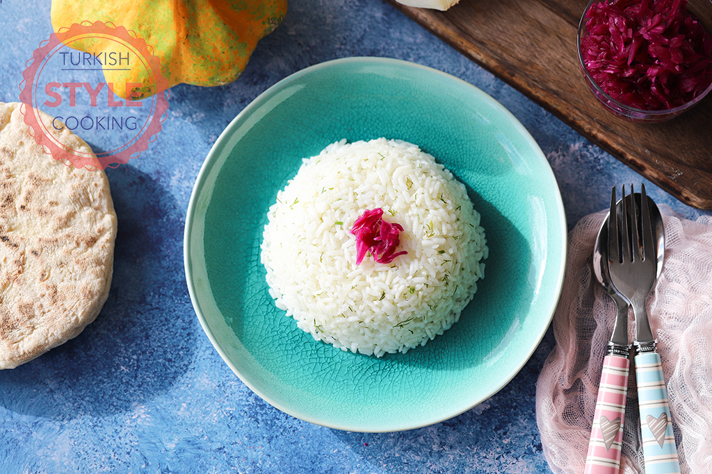 Rice Pilaf With Dill Recipe Turkish Style Cooking