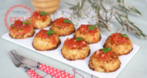 Baked Cauliflower Patties With Tomato Sauce