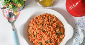 Rice Pilav With Tomatoes and Rocket