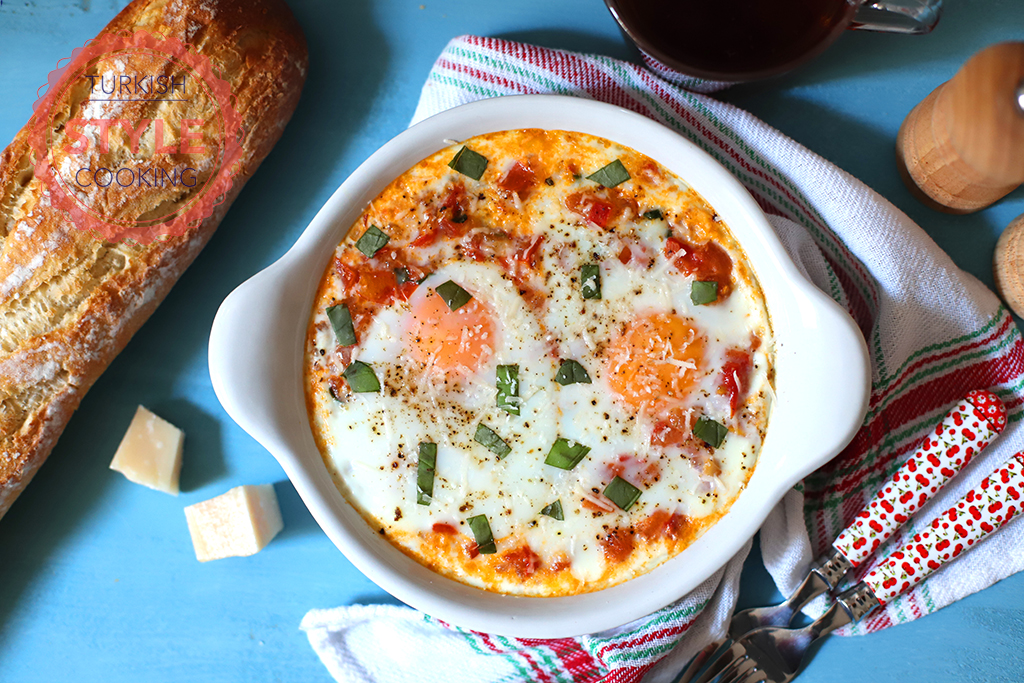 Eggs Recipe Italian Breakfast Bake Frying Pan Egg Casserole In