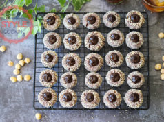 Chocolate and Hazelnut Thumbprint Cookies